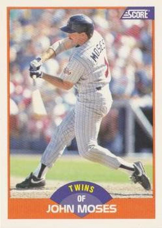 1989 Score #432 John Moses VG Minnesota Twins 