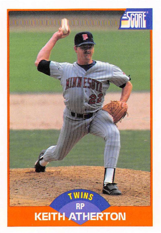 1989 Score #381 Keith Atherton VG Minnesota Twins 