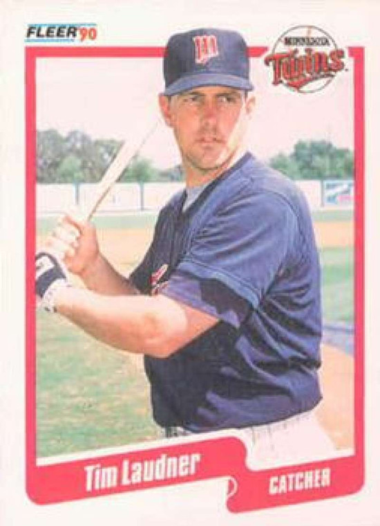 1990 Fleer #380 Tim Laudner UER VG Minnesota Twins 