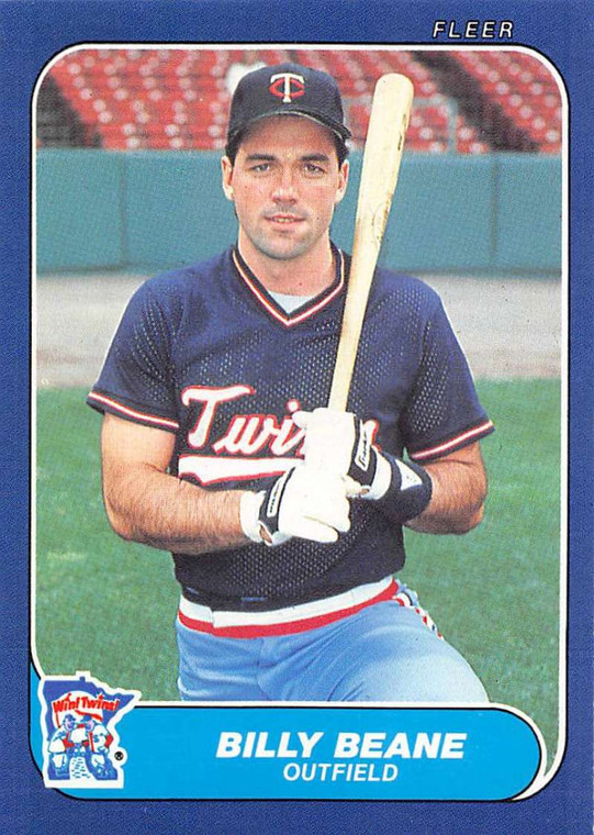 1986 Fleer Update #U-11 Billy Beane VG RC Rookie Minnesota Twins 