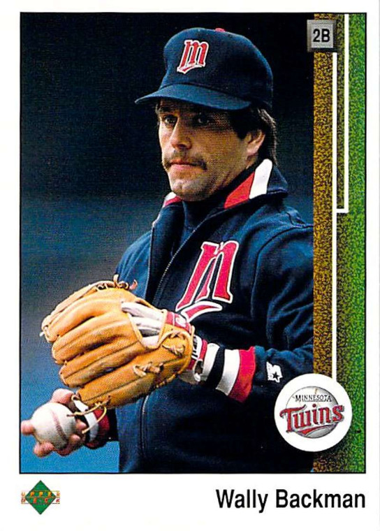 1989 Upper Deck #732 Wally Backman VG Minnesota Twins 
