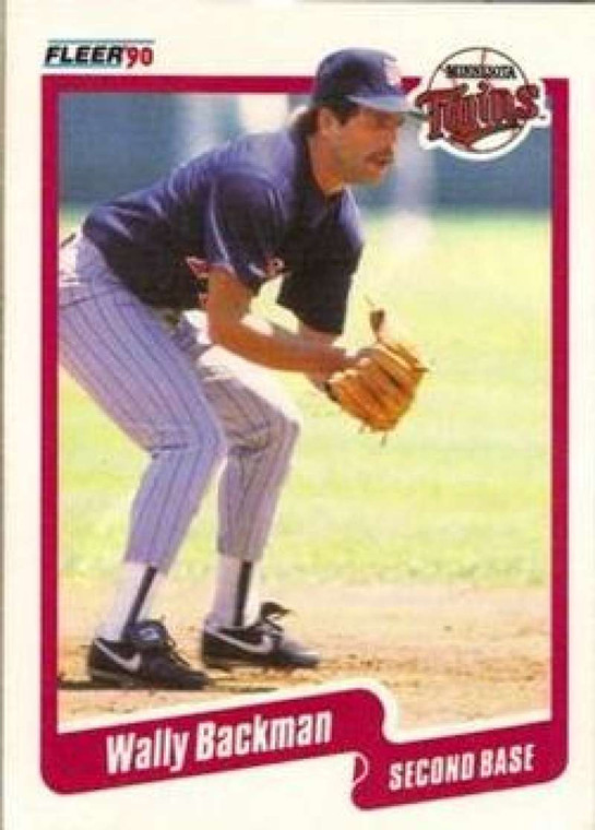 1990 Fleer #367 Wally Backman VG Minnesota Twins 