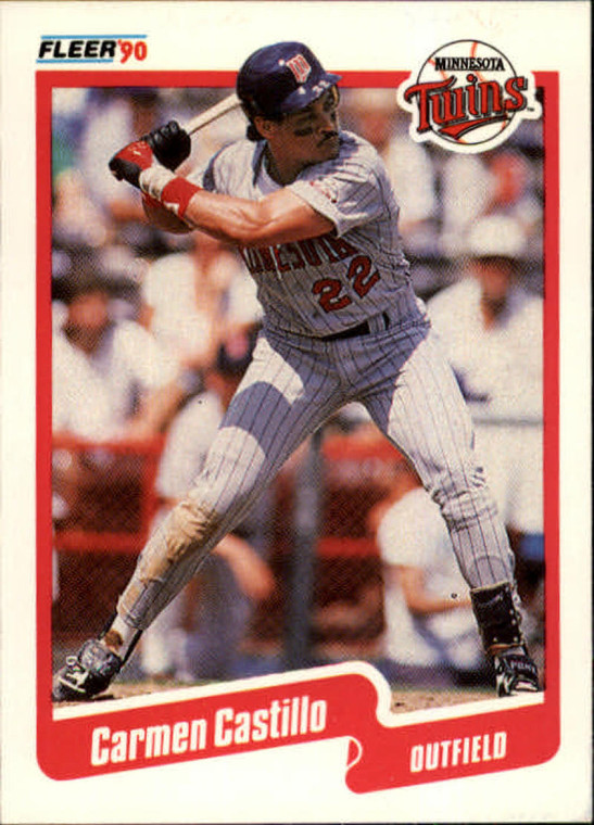 1990 Fleer #371 Carmen Castillo VG Minnesota Twins 