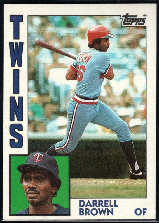 1984 Topps #193 Darrell Brown VG RC Rookie Minnesota Twins 