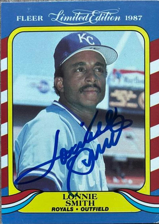 Lonnie Smith Autographed 1987 Fleer Limited Edition #40