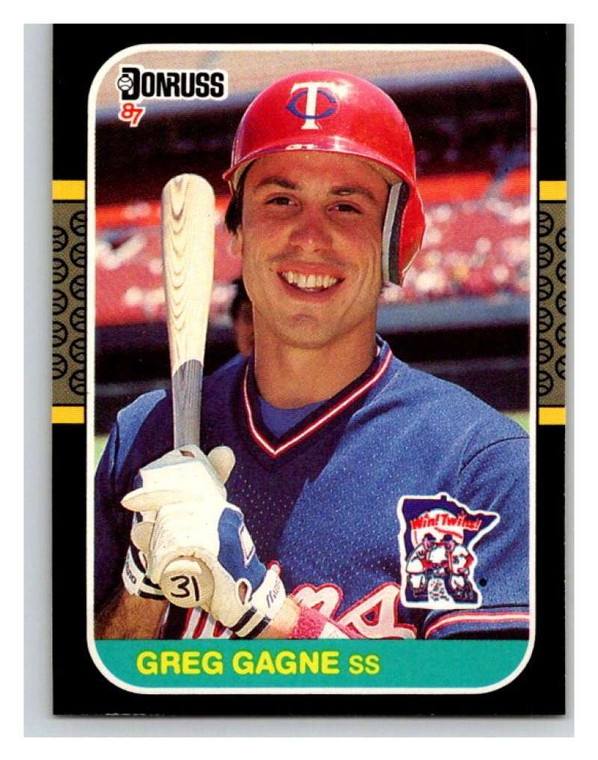 1987 Donruss #395 Greg Gagne VG Minnesota Twins 