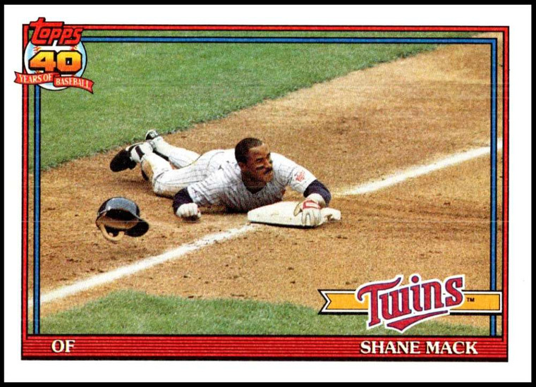 1991 Topps #672 Shane Mack VG Minnesota Twins 