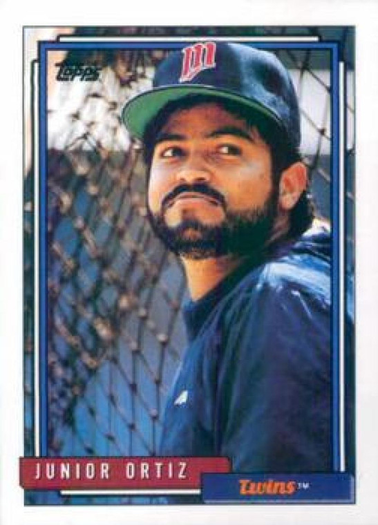 1992 Topps #617 Junior Ortiz VG Minnesota Twins 