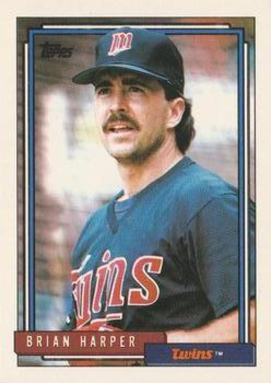 1992 Topps #217 Brian Harper VG Minnesota Twins 