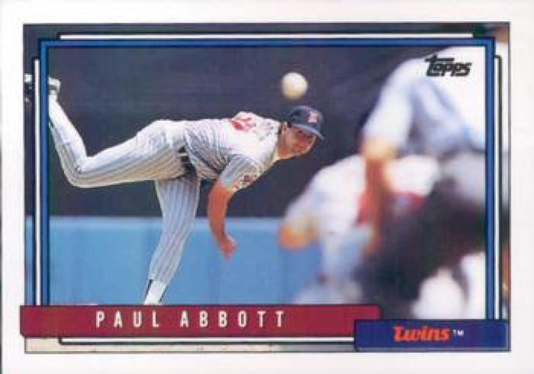 1992 Topps #781 Paul Abbott VG Minnesota Twins 