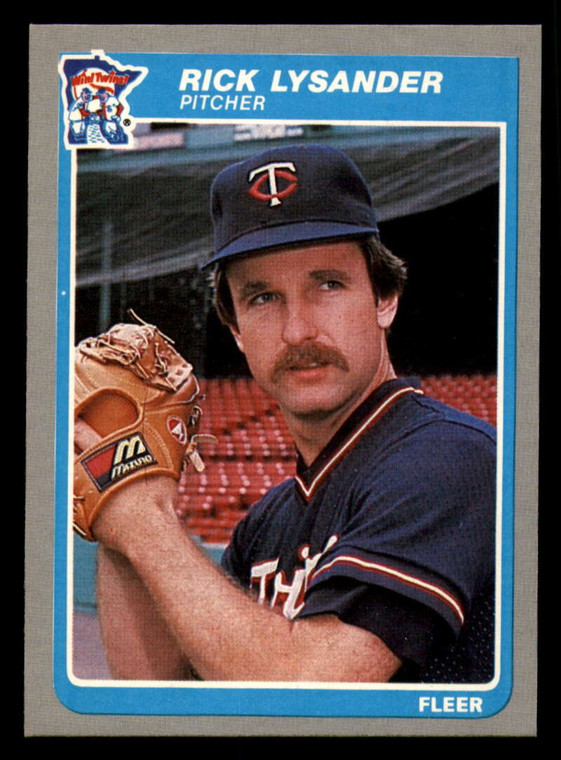 1985 Fleer #284 Rick Lysander VG Minnesota Twins 