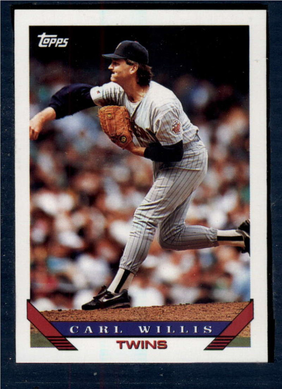 1993 Topps #747 Carl Willis VG Minnesota Twins 