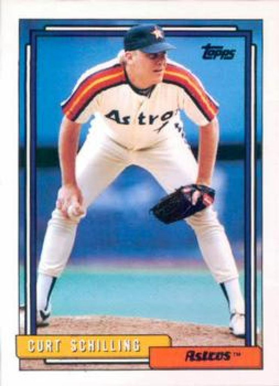 1992 Topps #316 Curt Schilling VG Houston Astros 