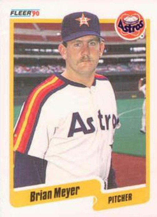 1990 Fleer #232 Brian Meyer VG Houston Astros 