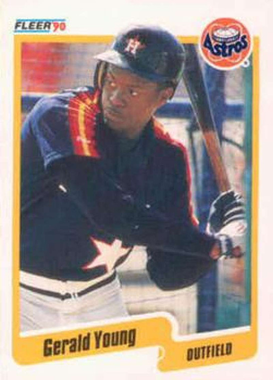 1990 Fleer #241 Gerald Young VG Houston Astros 