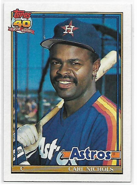 1991 Topps #119 Carl Nichols VG Houston Astros 