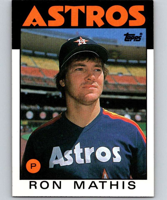 1986 Topps #476 Ron Mathis VG RC Rookie Houston Astros 