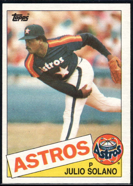 1985 Topps #353 Julio Solano VG Houston Astros 