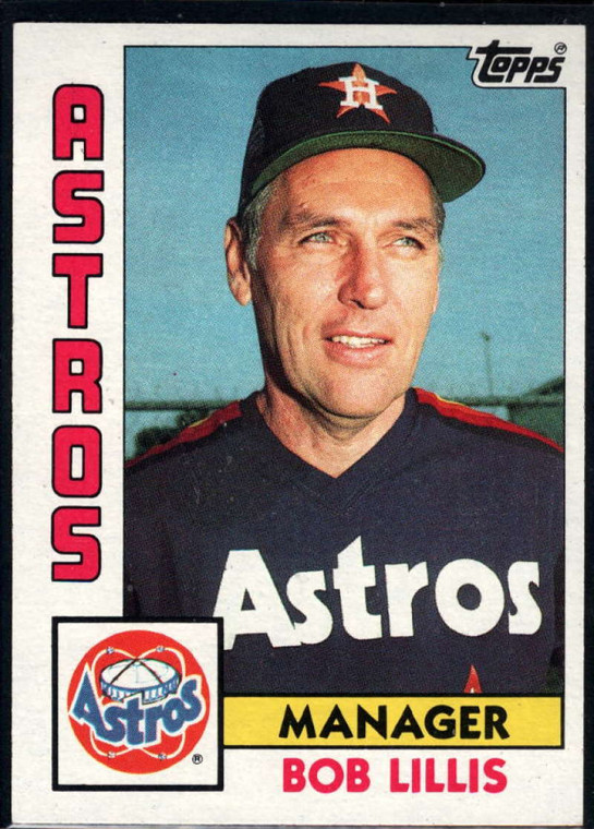 1984 Topps #441 Bob Lillis MG VG Houston Astros 