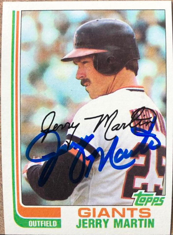 Jerry Martin Autographed 1982 Topps #722