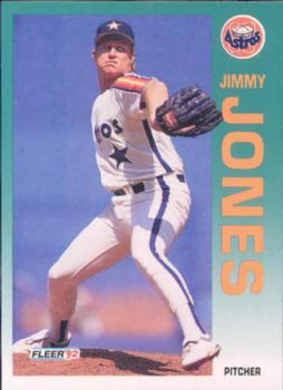 1992 Fleer #438 Jimmy Jones VG Houston Astros 