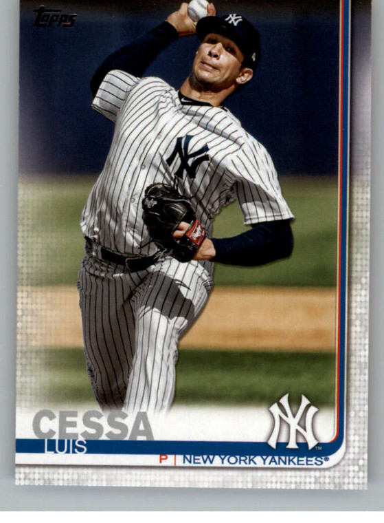 SOLD 78409 2019 Topps Update #US286 Luis Cessa NM-MT New York Yankees 