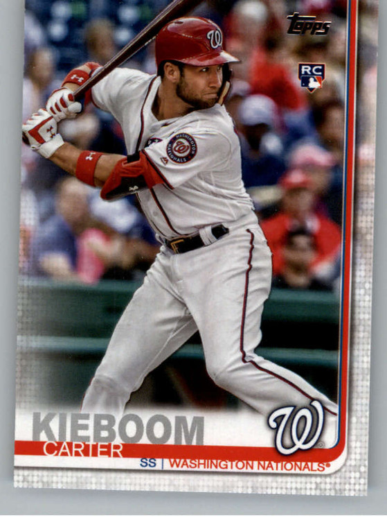 SOLD 78232 2019 Topps Update #US109 Carter Kieboom NM-MT RC Rookie Washington Nationals 