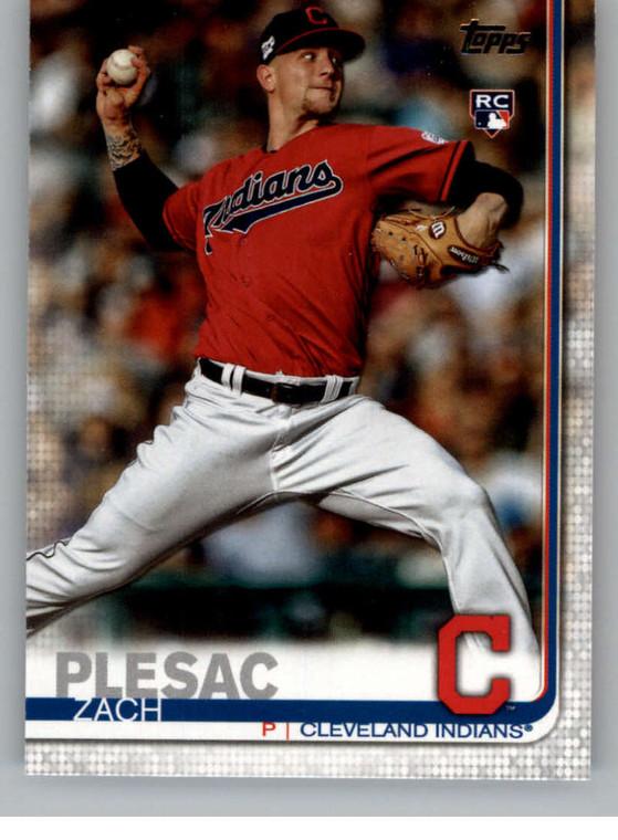 2019 Topps Update #US19 Zach Plesac NM-MT RC Rookie Cleveland Indians 