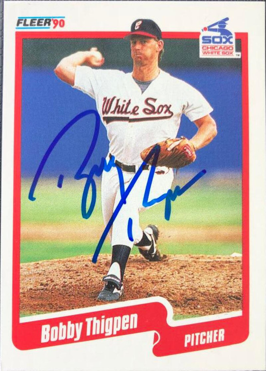 Bobby Thigpen Autographed 1990 Fleer #549