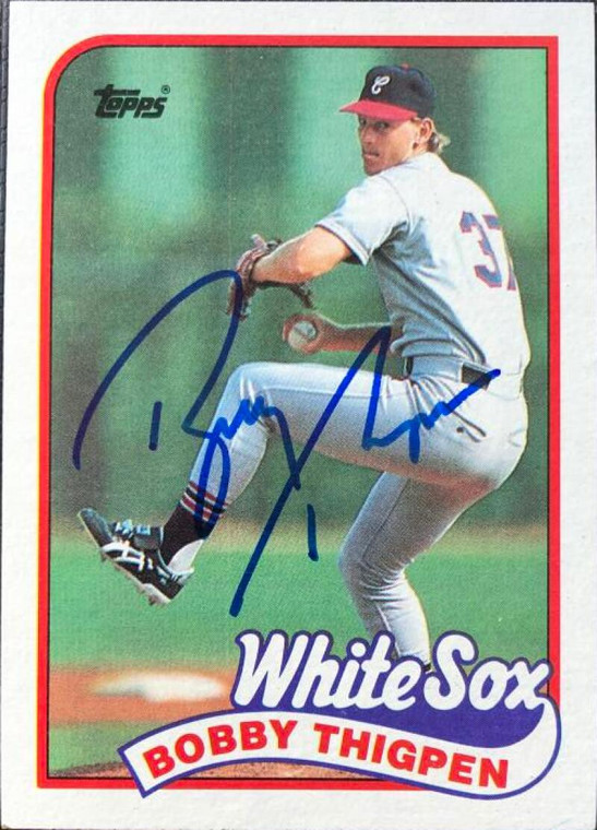 Bobby Thigpen Autographed 1989 Topps #762