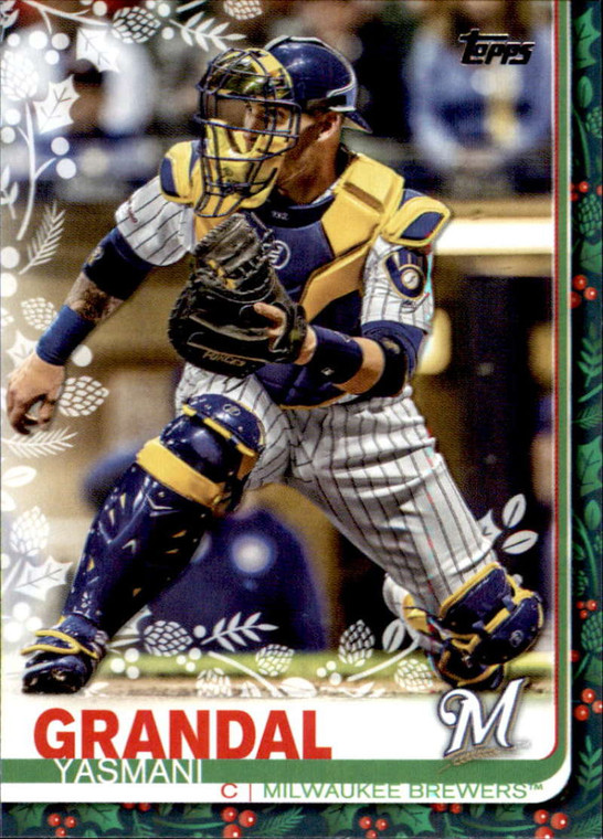 2019 Topps Holiday #HW134 Yasmani Grandal NM-MT  Milwaukee Brewers 