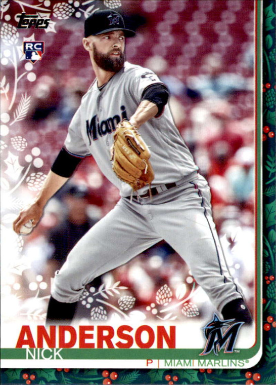 2019 Topps Holiday #HW12 Nick Anderson NM-MT  RC Rookie Miami Marlins 