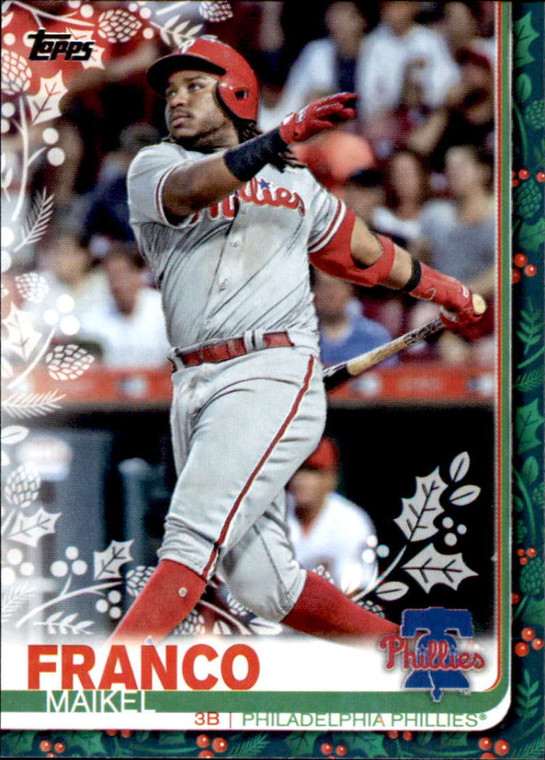 2019 Topps Holiday #HW70 Maikel Franco NM-MT  Philadelphia Phillies 