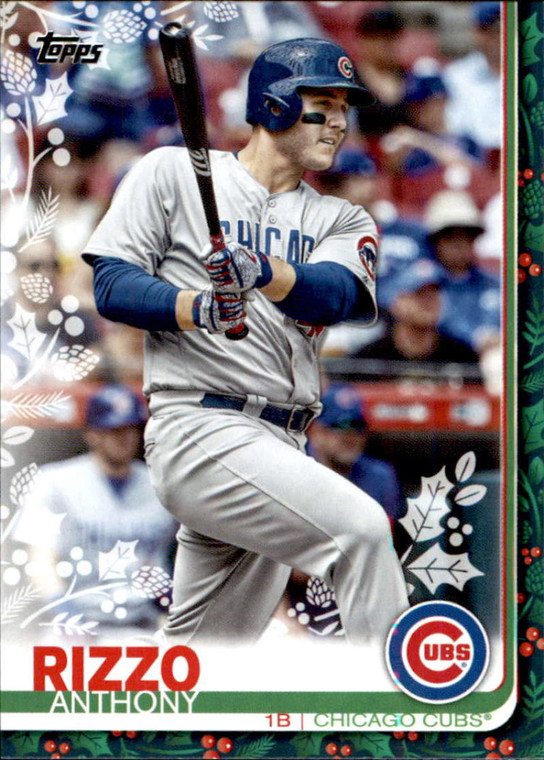 2019 Topps Holiday #HW26 Anthony Rizzo NM-MT  Chicago Cubs 