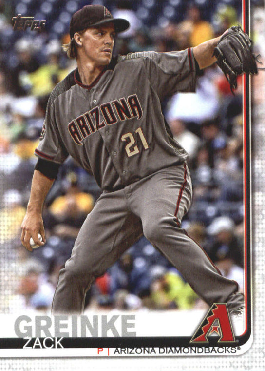 2019 Topps #661 Zack Greinke NM-MT Arizona Diamondbacks 