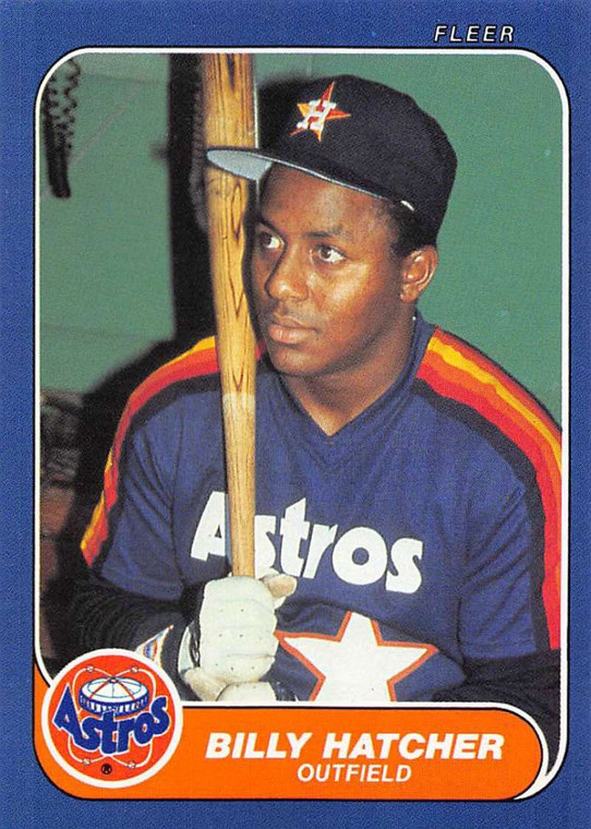 1986 Fleer Update #U-49 Billy Hatcher VG Houston Astros 