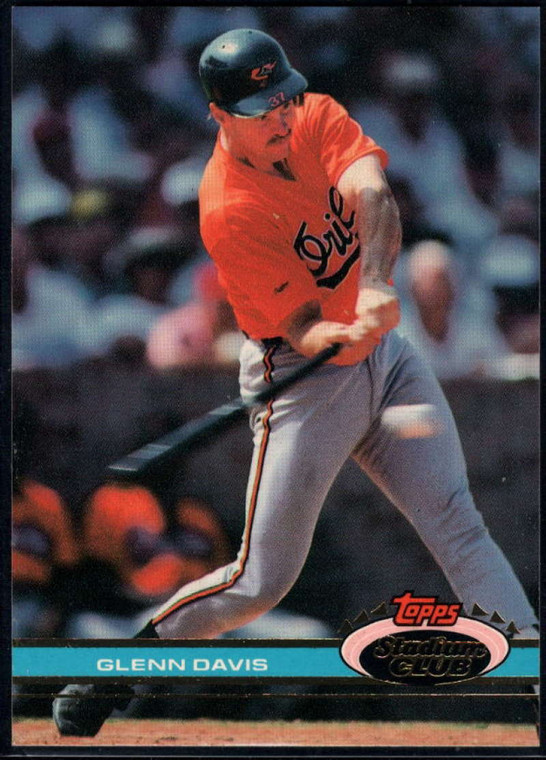 1991 Stadium Club #391 Glenn Davis VG Baltimore Orioles 