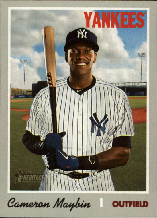 SOLD 79733 2019 Topps Heritage High Number #710 Cameron Maybin NM-MT SP New York Yankees 