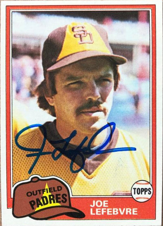Joe Lefebvre Autographed 1981 Topps Traded #790
