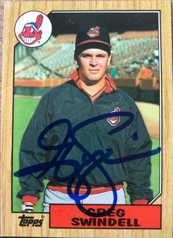 Greg Swindell Autographed 1987 Topps #319