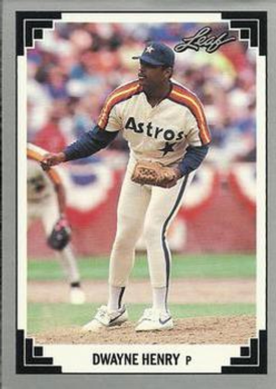 1991 Leaf #329 Dwayne Henry VG Houston Astros 