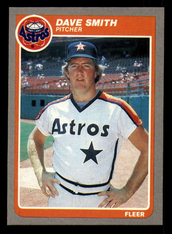 1985 Fleer #362 Dave Smith VG Houston Astros 
