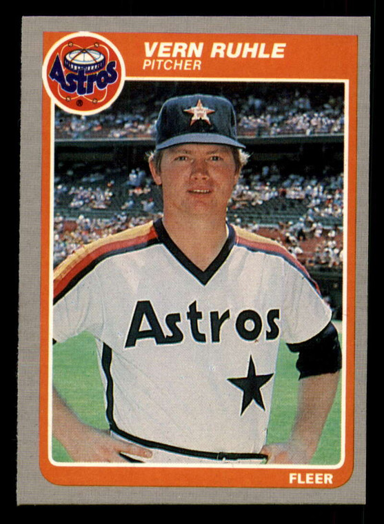 1985 Fleer #358 Vern Ruhle VG Houston Astros 