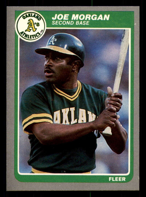 1985 Fleer #431 Joe Morgan VG Oakland Athletics 