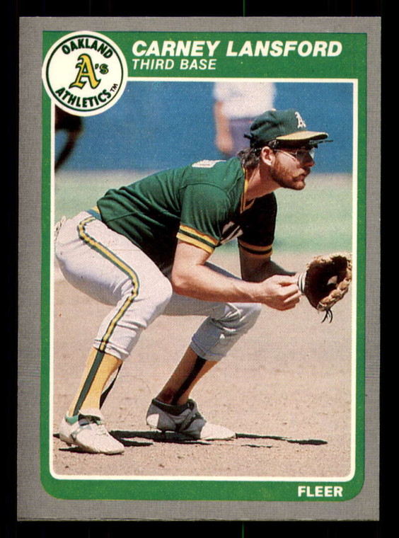 1985 Fleer #429 Carney Lansford VG Oakland Athletics 