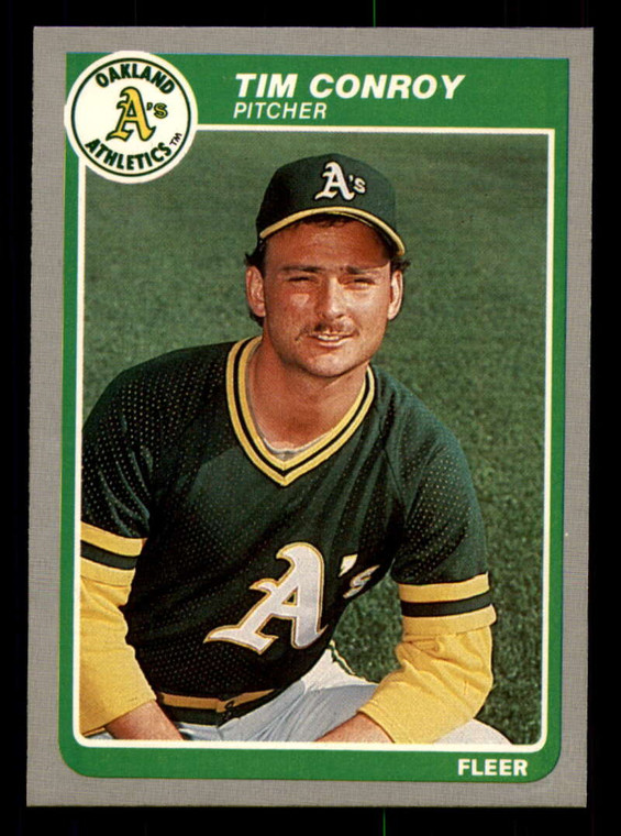 1985 Fleer #421 Tim Conroy VG Oakland Athletics 