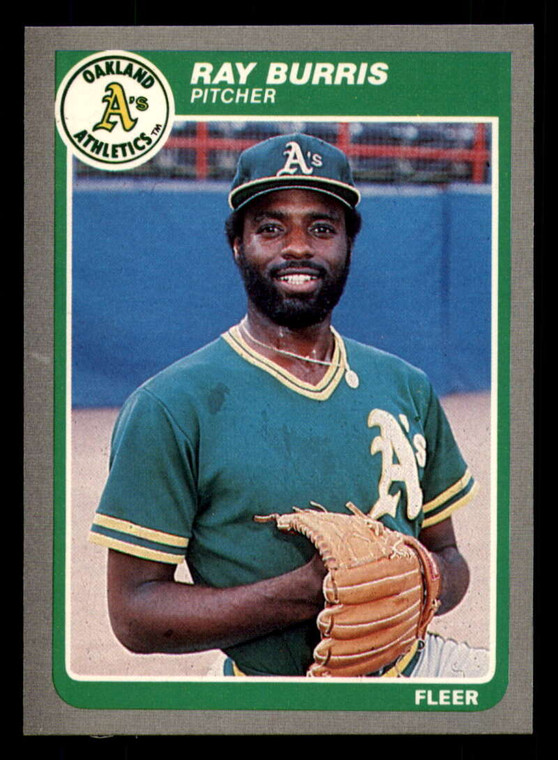 1985 Fleer #418 Ray Burris VG Oakland Athletics 