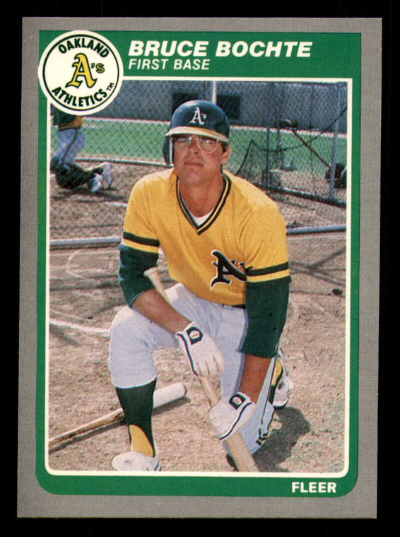 1985 Fleer #416 Bruce Bochte VG Oakland Athletics 