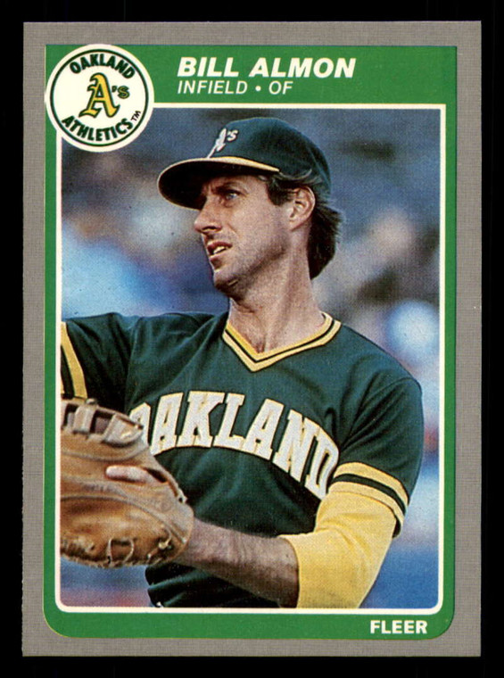 1985 Fleer #414 Bill Almon VG Oakland Athletics 