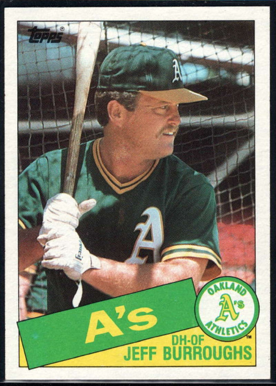 1985 Topps #91 Jeff Burroughs VG Oakland Athletics 